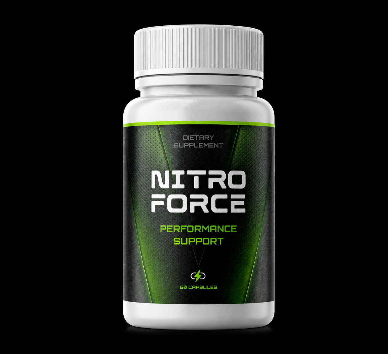 Nitro Force complément alimentaire homme : flacon de 60 capsules performance et vitalité